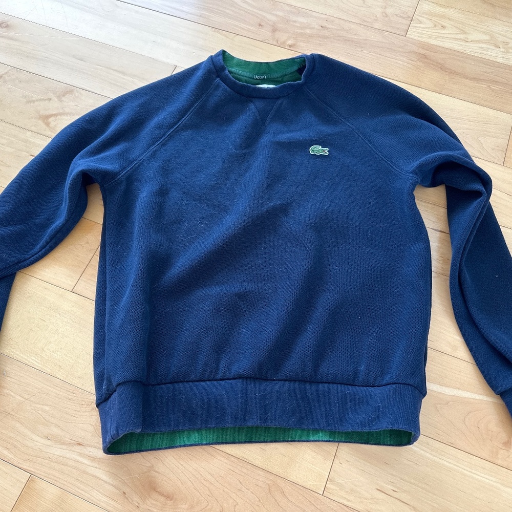 Navy Lacoste Sweater Size M